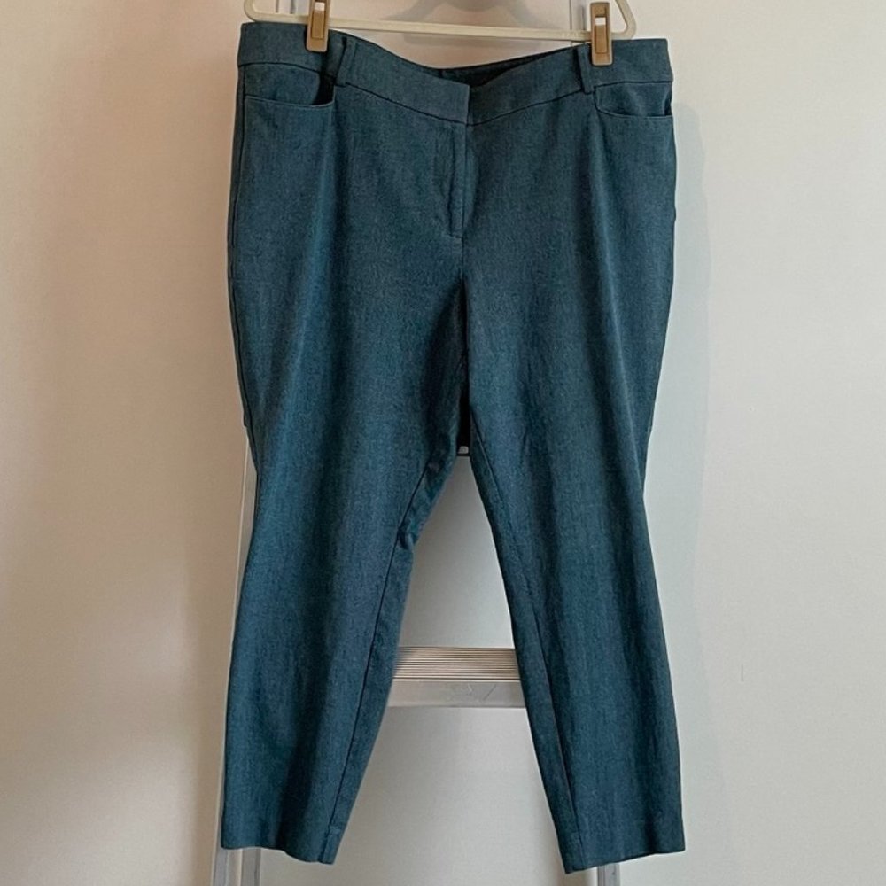 LOFT Plus Marissa skinny ankle pants - blue